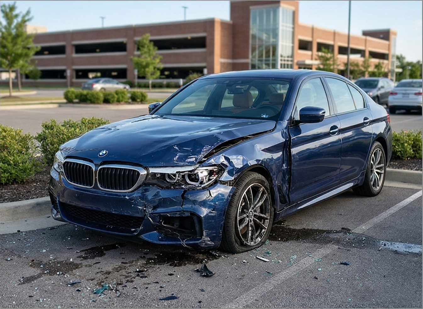 Vehicle inspection — damaged vehicle